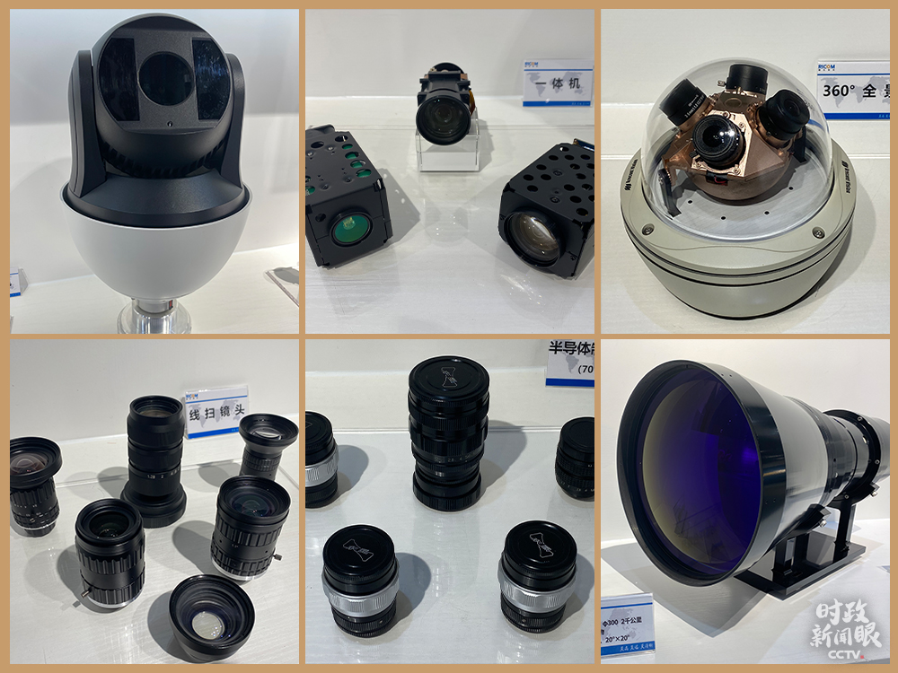 △置身各類大小不一、型號各異的鏡頭展廳,有隨時(shí)隨地被“聚焦”的感覺。(總臺央視記者李輝拍攝)
